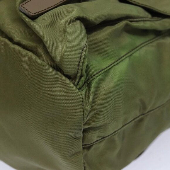PRADA Shoulder Bag Nylon Khaki Auth 78808 main image 11